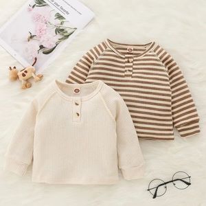 Baby 2pcs Top-Stitching Waffle Knit Tops | 18-24 mo